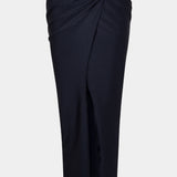 Rose skirt long black