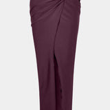 Rose skirt long espresso